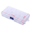 Transparent Fish Lure Storage Utility Box for Lure Organize clear Plastic Fishing Tackle Box