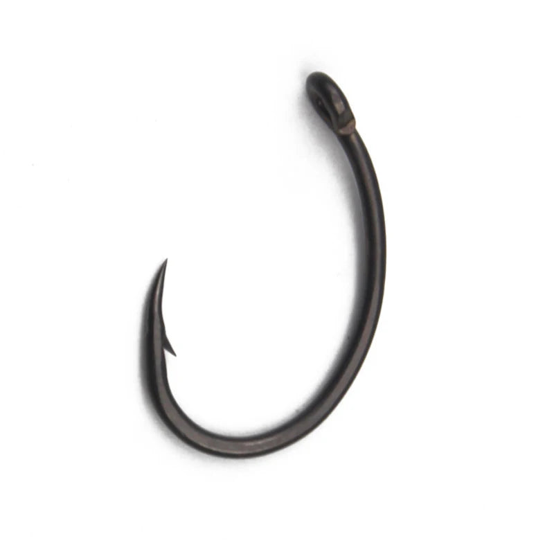 DORISEA High Carbon Steel Carp Fishing Hooks Barbed/Brabless Single Hook for Lure Fishing in Lake Rivers Streams