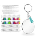 Promotion Gifts Clear Acrylic Circle Blank Keychain