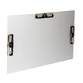 Sublimation Blank Double Sided Light Weight Aluminum Silver/Black Customized Size Hospital Office Writing 3 Clip Clipboard Pen
