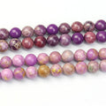 Natural Rare Mineral Round American Purple Phosphosiderite Beads for DIY Jewelry Making 4 6 8mm 38cm Strand