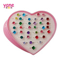 2020 Popular Beautiful Rings Jewelry Set Colorful Diamond Ring Fashion Mix Color Rings for Girls
