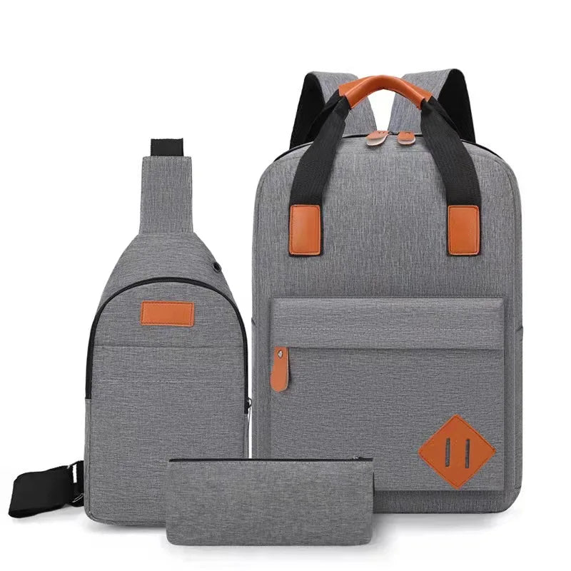 2022 New Style School Bags Set for Girls and Women 3-Piece Purses Handbags Kids Backpack with Laptop Holder