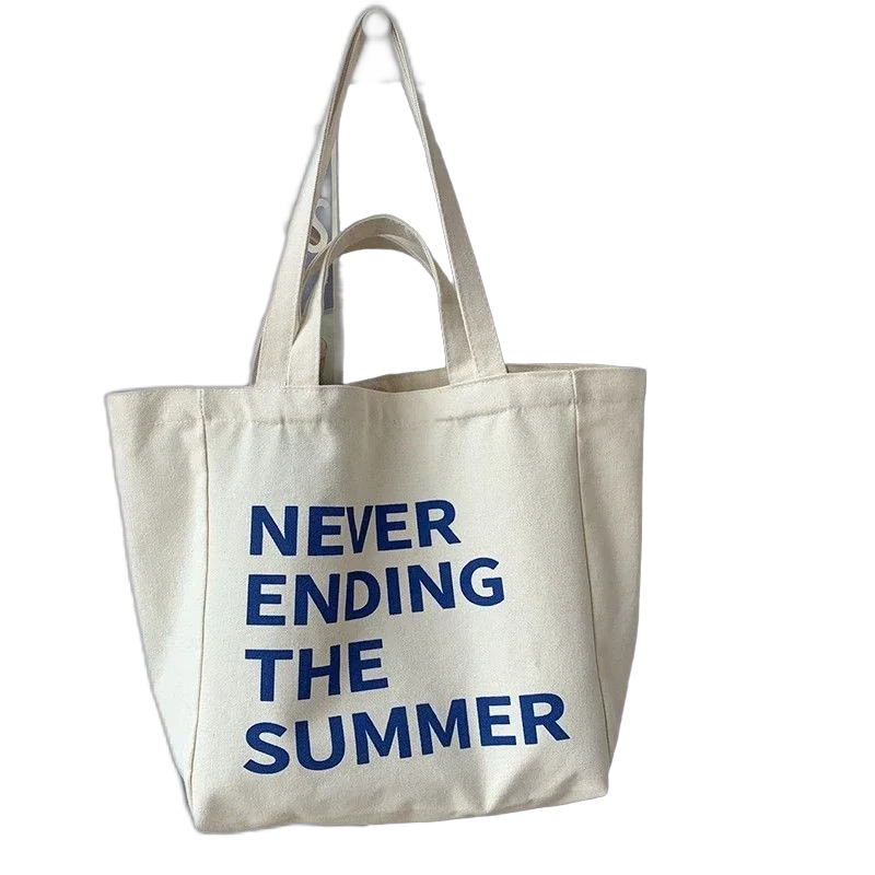 Customized Shopping Large Blank Cotton Tote Bags Promotional Grocery Packing Canvas Tote Bag