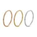 Wholesale Fashion Stainless Steel 1mm Wide Zircon Beads Paving Finger Ring  Jewelry China Supplier Manufacturer Supplier Factory