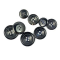 Wholesale Custom High Quality Natural Buffalo Horn Buttons 4-Hole Flatback Dyed WIKO RH02609 Dry Cleaning Coat Suit Decoration