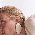 2024 New ZA Earrings Necklace Oval Resin Acrylic Stone Beaded Pendant Earrings for Women Holiday Party Jewelry Set Wholesale