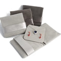 Microfiber Gift Packaging Storage Pouch with Insert Card Earring Ring Necklace Velvet Jewelry Bags