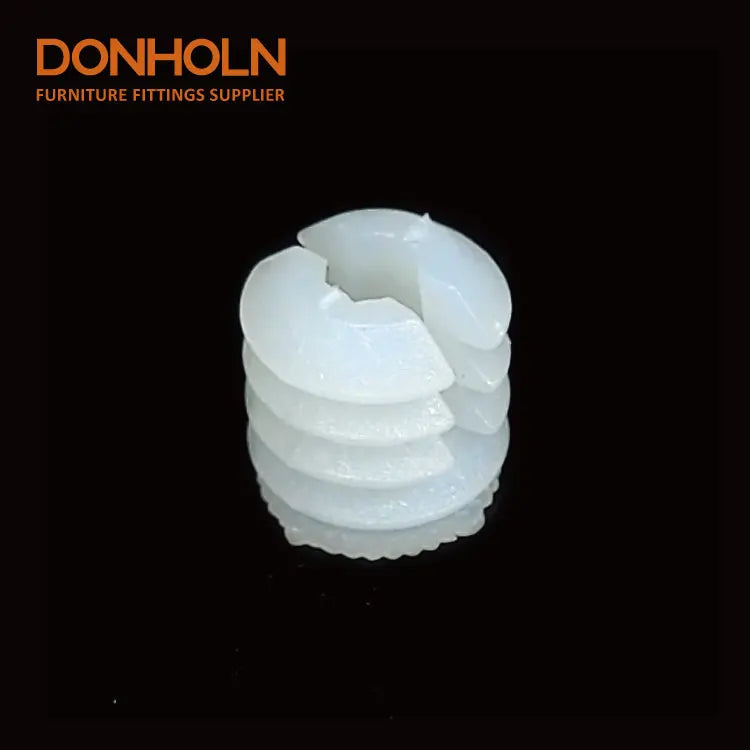 CN3055 Best Selling Three in One Fasteners Nut Screw Plastic Dowels M6 Expanding Insert Dowel