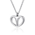 Stainless Steel Silver Plated Vintage Hollow Heart Urn Necklace Jewelry Cremation Ashes Pendant Holder Strength Children's