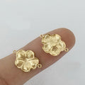 GF052 14K Gold Filled Jewelry Pendant Charms Flower Charms for Necklace Bracelet Making