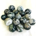 Wholesale Natural heading green geode crystal ball moss agate sphere for decoration