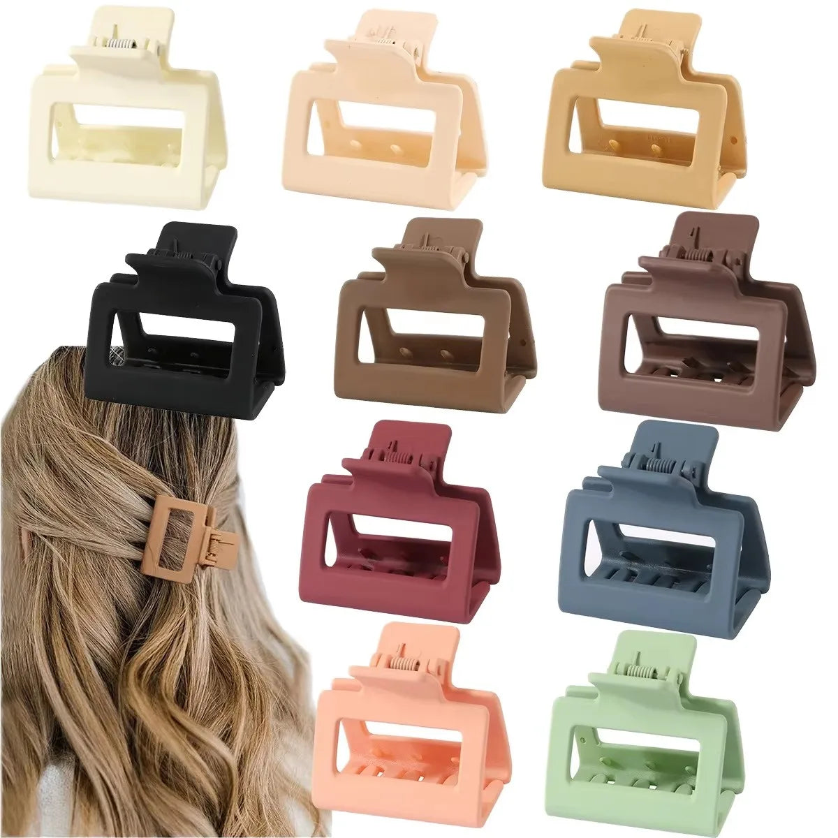 Hot Sale Square Hair Clamp Korean Hair Crab Clips Fashion Hair Accessories