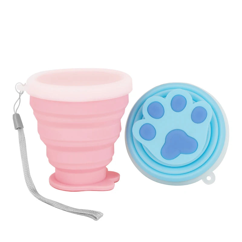 Wholesale Custom BPA-Free Silicone Water Cup New Design Foldable Travel Drinking Cup Reusable Food Grade Coffee Cup
