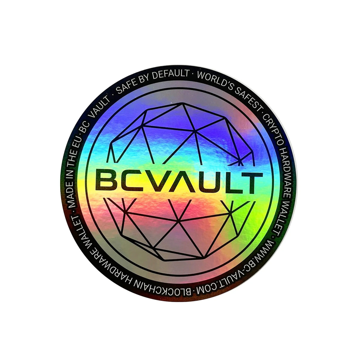 Iridescent Paper Hologram Vinyl Waterproof Matte Lamination Adhesive Sticker 70mm Diameter for Consumer Electronics Projector
