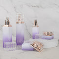 Luxury Glass Bamboo Cosmetic Jars & Bottles 120ml Round Shape Custom Logo Empty Containers for Face/Eye Cream