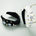 Fashion Sports Wind Drop Oil Volleyball Accessories Headband Women's High Quality Solid Color Cloth Set Diamond Headband Jewelry