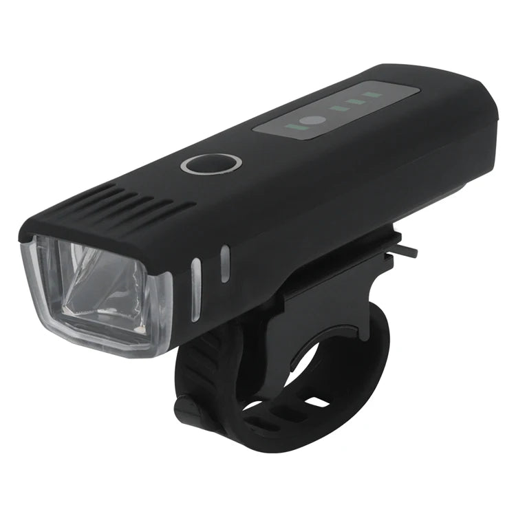 BORUIT Factory Direct Night Riding USB Rechargeable Bicycle Front Light Power Indicator LED Bicycle Light IP64 Waterproof