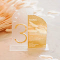Customized Wedding Table Sign Wedding Acrylic Table Numbers Wedding Menu Sign