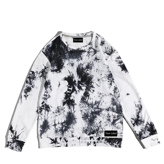 Sprint Plus Size 220gsm 100% Cotton Custom Label Men Tee Tie-dye T-shirtOversized Street Wholesale Long Tie Dye t Shirt