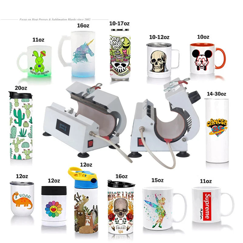11-30oz Transfer Glass Tumbler Machine Sublimation Heat Press Heat Transfer Machine Straight Cup Baking Machine