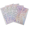 Self-Adhesive Glitter Vinyl Waterproof Letter Stickers Alphabet Number Kiss Cut Sticker SheetsDecals for MailboxDecor