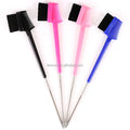 Leeons Custom Packaging 3-in-1 Double-Sided Eyebrow Hair Edge Control Multi Color Nylon Bristles Waterproof Compact Design