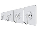 Strong Adhesive Load-Bearing Plastic Wall Hanger Hooks Kitchen Bathroom Storage Sucker Transparent Wall Hook