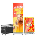 MWE High-Brightness Full Screen Portable Foldable 178�� Wide Viewing Angle LED Poster Screen for Events and Rentals Exhibition