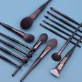 Premium Goat Hair Luxury Kabuki Foundation Eyeshadow Concealer Face Brushes 15pcs Professional Makeup Brush Set Private Label