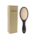 Small Size Wood Pocket Brush Hair for Kids Hair Comb Extensions for Girl Custom logo Natural Wood Steel Needle
