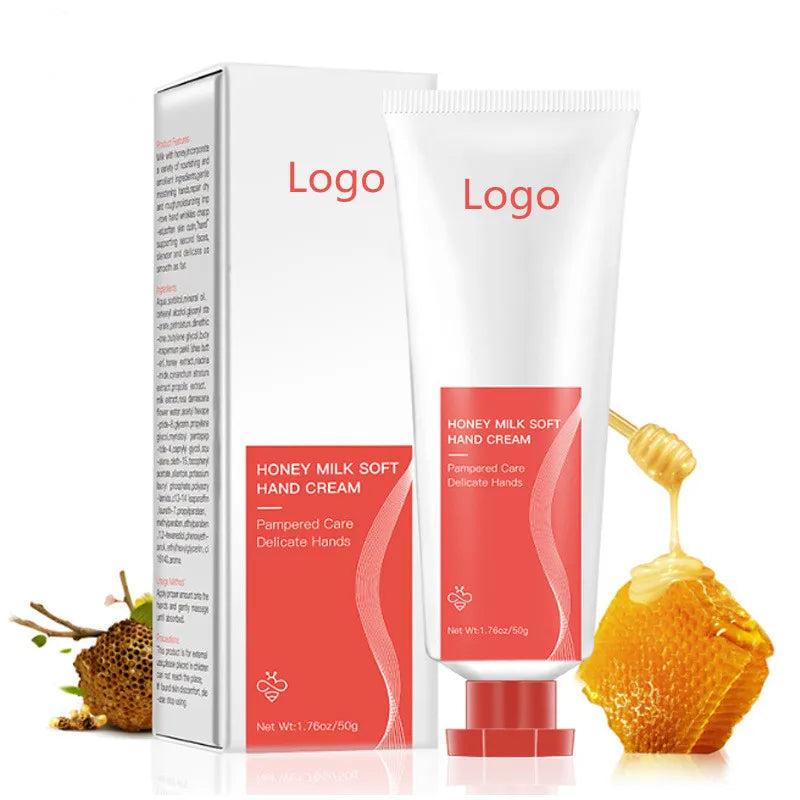 FATAZEN Natural Organic Milk Hand Lotion Soft Hand Cream Refreshing Moisturizing Nourishing Honey Hand Cream