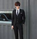 Hot Sale Men's Business Suit Three Piece Slim Fit Comfortable Breathable Single Breasted