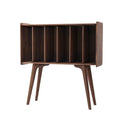 Nordic Furniture Black Walnut Cherry Pure Solid Wood Vinyl Record Holder Wood Bookshelf