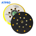 ATPRO 6 Inch 17-hole Dry Grinder Tray Universal Sander Chassis Self-adhesive Grinding Disc Grinding Suction Cup