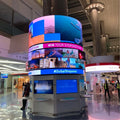 King VisionLed P3 Full Color LED Square Column Sky Curtain Brick Screen Indoor Cylindrical Video Wall Display