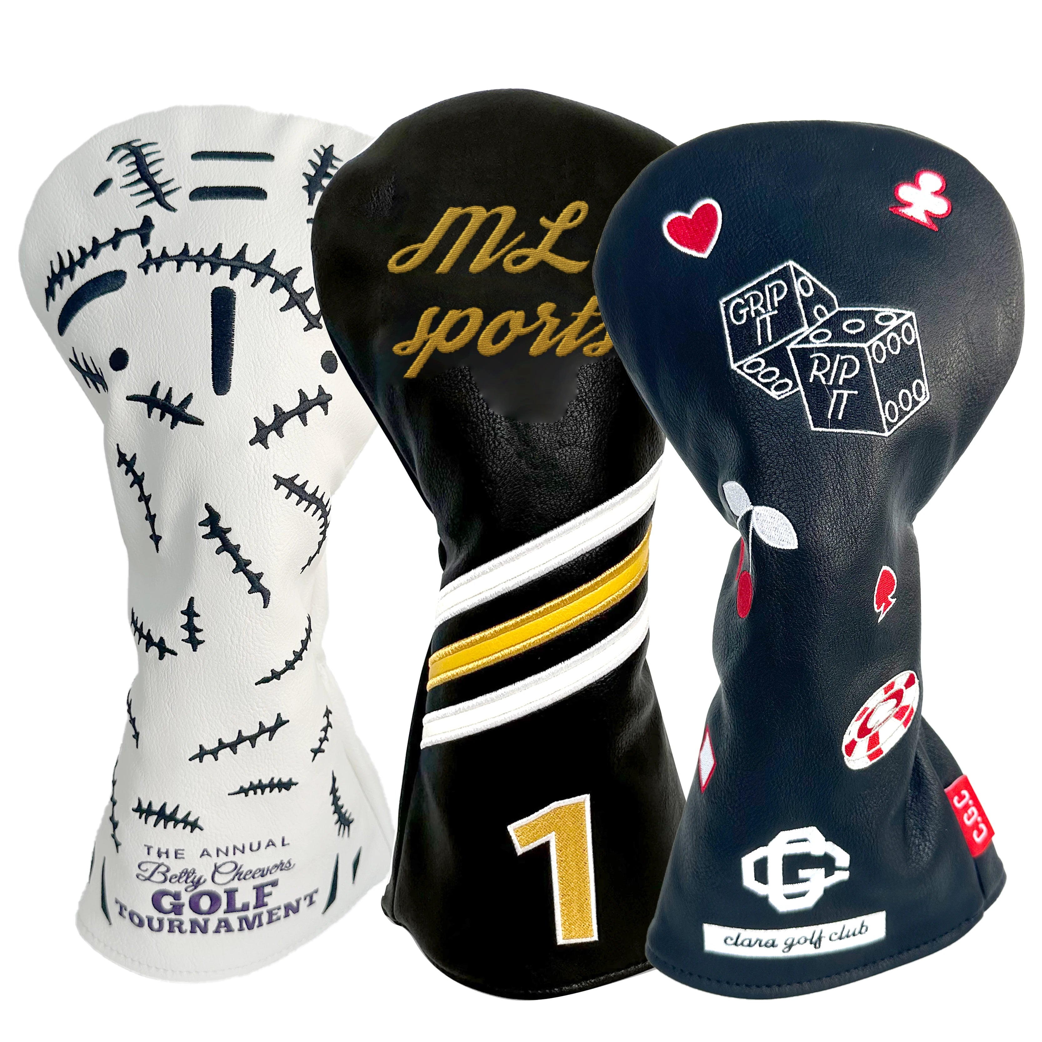 Wholesale Golf PU Leather Head Cover Driver Headcover Custom Golf Club Head Cover