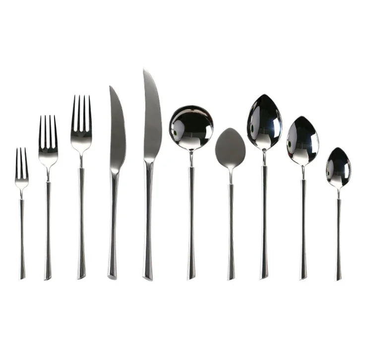 Silverware Stainless Steel Knife Spoon Fork Silverware Flatware Cutlery Set