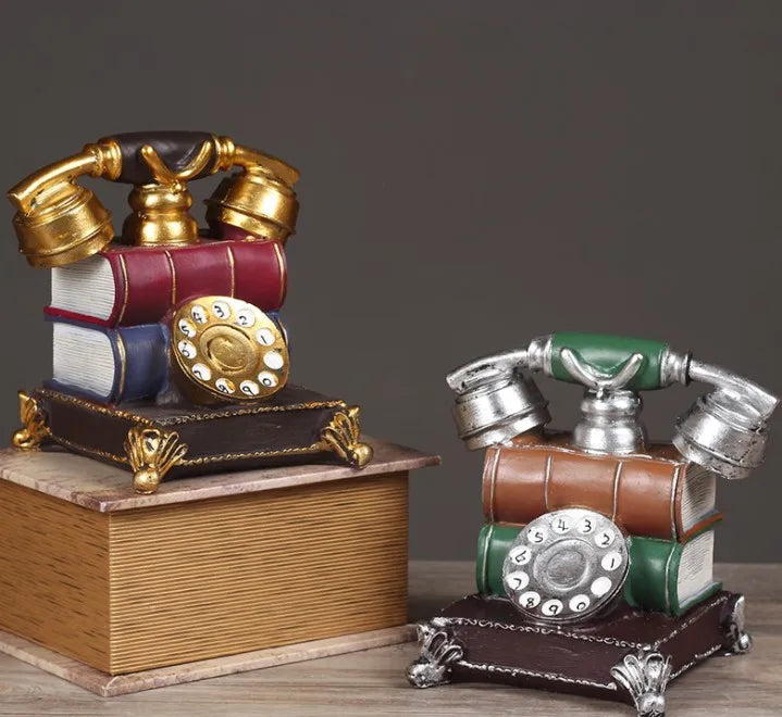 European-style Piggy Bank Vintage Resin Handicraft Furnishings Nostalgic Creativity  Handicraft