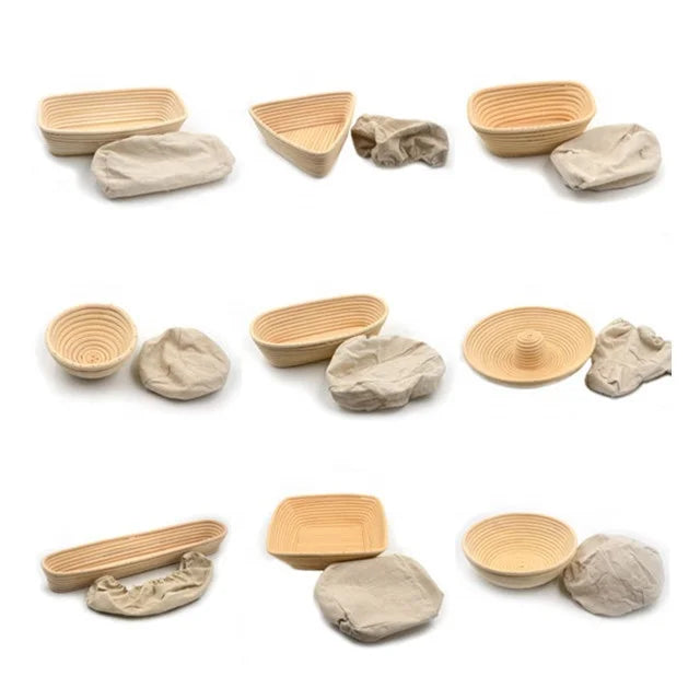 Wholesale Natural Rattan Banneton Bread Proofing Basket Sourdough Bread Proving Basket Dough Rising Basket