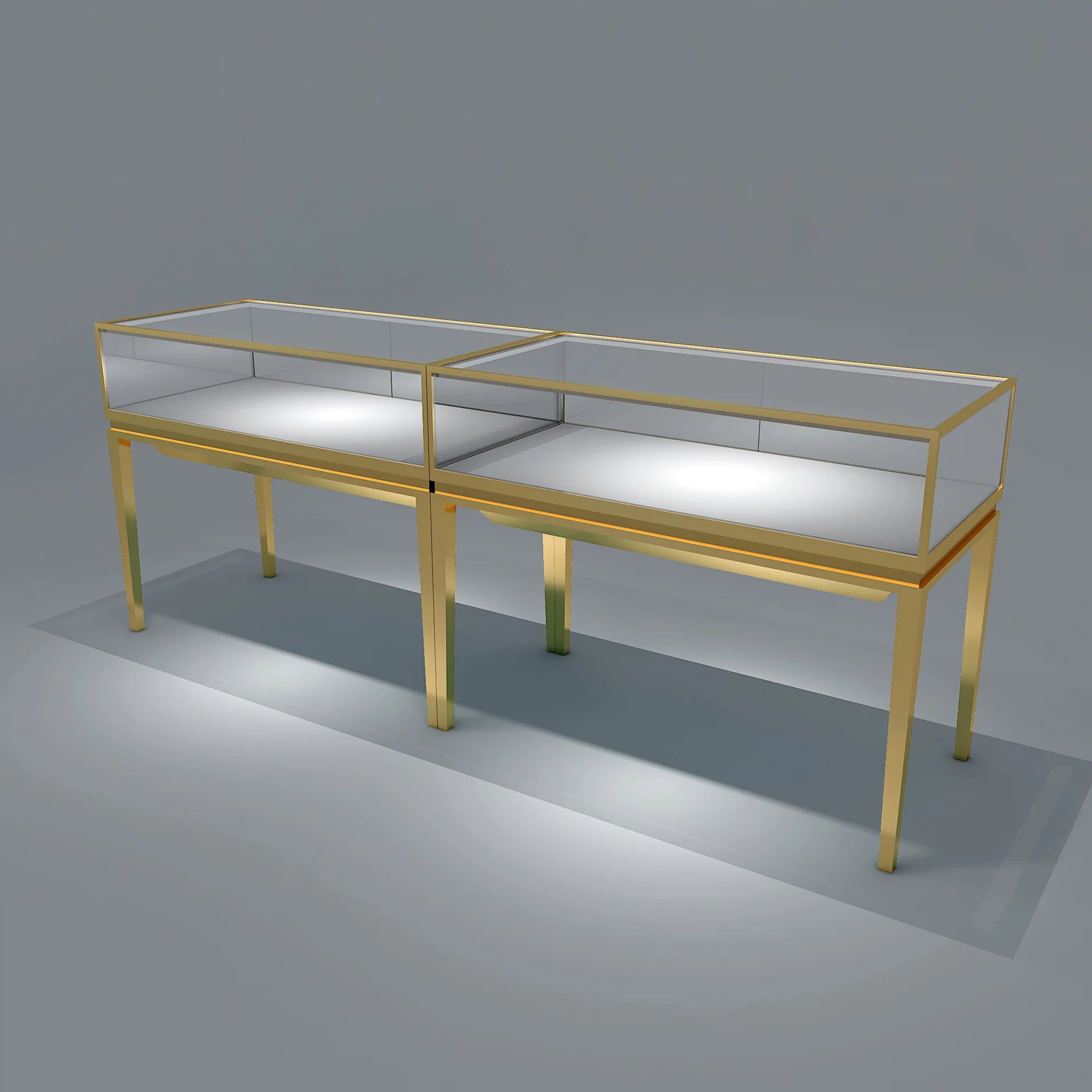 High End Customized Jewelry Shop Mall Display Kiosk Showcase OEM  Design Jewelry  Display Showcas Cabinet