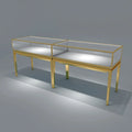 High End Customized Jewelry Shop Mall Display Kiosk Showcase OEM Design Jewelry Display Showcas Cabinet MegaBDM