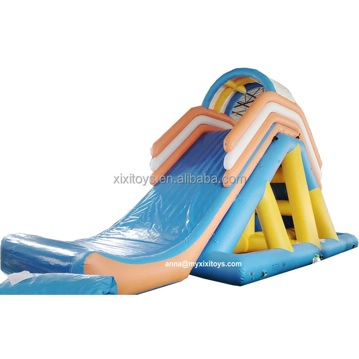 2025 Popular Crazy Inflatable Water Park Toys Huge 21ft Tall Inflatable Water Floating Slides Airtight Aqua Games for Summer