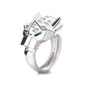 Pure Silver 925 Dubai Men Ring Cool Leopard Hip Hop Rings Jewelry for Men