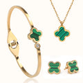 Luxury Classic Fashion Accessories Custom Bracelet Necklace Earring Jewelry Set Stainless Steel