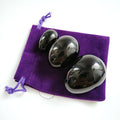 HZ Black Obsidian Yoni Egg Set Vaginal Tightening Love Egg Kegel Exerciser Natural Pink Crystal Yoni Wand Massage Ball