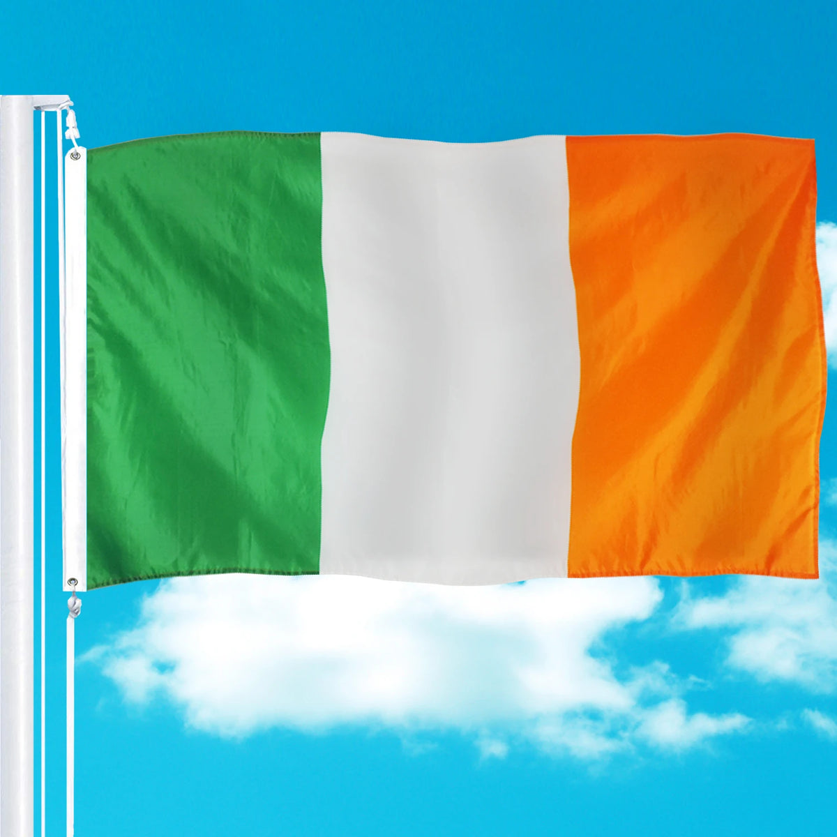 with Brass Grommets 3 X 5 Ft Stock Ireland Flag 3x5 Foot Irish National Flags Polyester MegaBDM