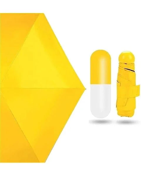 Portable Mini 5 Folding Umbrella UV Protection Folding Capsule Mini Pocket Umbrella Sun and Rain Umbrella With a Case