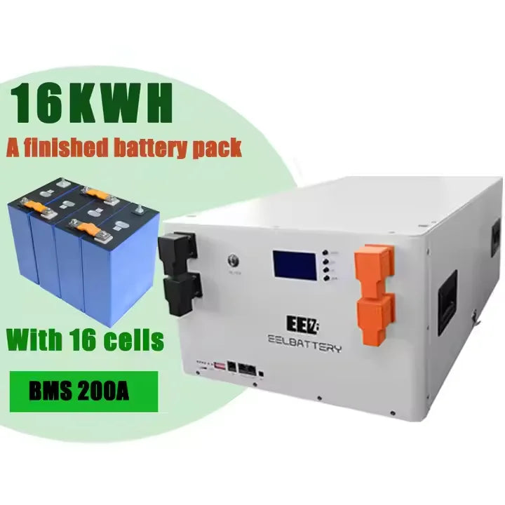 EEL 16S 48V DIY case Battery BOX Kit Easy Installation Stackable with BMS Suit for 230Ah 280Ah 302Ah LiFePO4 Battery Box