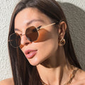 Hot Style Ladies Retro Metal Custom Luxury Hexagon Fashion Man Boutique Sunglasses